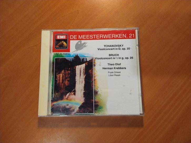 CD Tchaikovsky - Bruch - Theo Olof, Herman Krebbers, Cd's en Dvd's, Cd's | Klassiek, Zo goed als nieuw, Overige typen, Barok, Ophalen of Verzenden