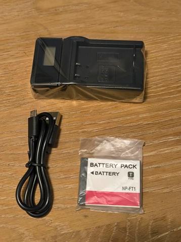 Nieuwe Sony NP-FT1 Batterij + Oplader beschikbaar voor biedingen