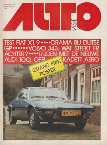 Fiat X1/9 test in Autovisie 1976