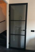 Binnendeur met gerookt glas, Ophalen, 80 tot 100 cm, 215 cm of meer, Binnendeur