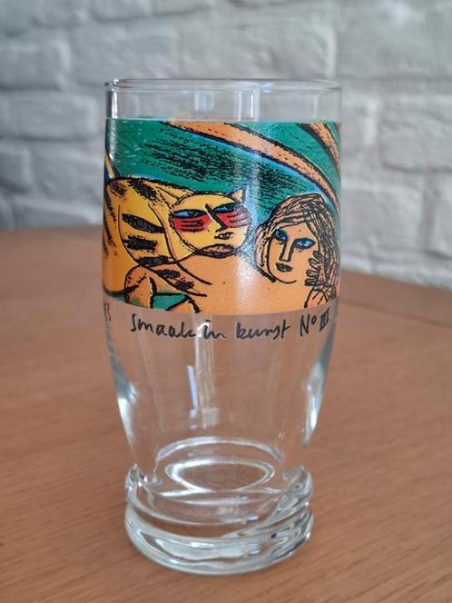 1 Glas van Corneille "Smaak in Kunst No. III (3)". Le Tigre., Verzamelen, Glas en Borrelglaasjes, Zo goed als nieuw, Ophalen of Verzenden