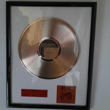Special made Gouden plaat "For Those About to Rock" - ACDC beschikbaar voor biedingen