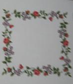 Borduurpatroon  Roosjes op kleed   nr 6251, Hobby en Vrije tijd, Borduren en Borduurmachines, Verzenden, Nieuw, Handborduren, Patroon