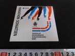 sticker KNSB AEGON  Marathon schaatsen, Ophalen, Zo goed als nieuw