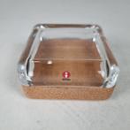 Iittala Vitriini glasbox transparant kurk 108x108, Antiek en Kunst, Ophalen