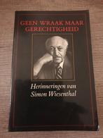 Geen Wraak Maar Gerechtigheid - Simon Wiesenthal, Ophalen of Verzenden, Gelezen, Simon Wiesenthal