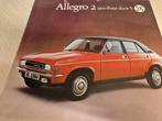 Brochure Austin Allegro S vinyl dak luxe 1500 Nederlands, Boeken, Ophalen of Verzenden, Zo goed als nieuw, Overige merken