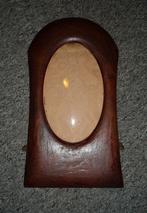 Vintage oud fotolijstje met bol glas, Antiek en Kunst