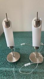2 staande schemerlampen, Huis en Inrichting, Lampen | Vloerlampen, Ophalen, Gebruikt, Glas, Minder dan 100 cm