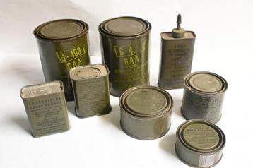 US army grease oil powder alcohol etc verpakkingen amerika beschikbaar voor biedingen