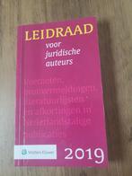 Leidraad voor juridische auteurs, Ophalen of Verzenden, Zo goed als nieuw