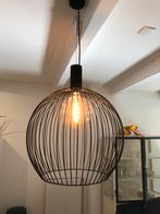 Zwarte metalen hanglamp - 58cm diameter, Huis en Inrichting, Lampen | Hanglampen, Ophalen, Zo goed als nieuw, Metaal, 50 tot 75 cm