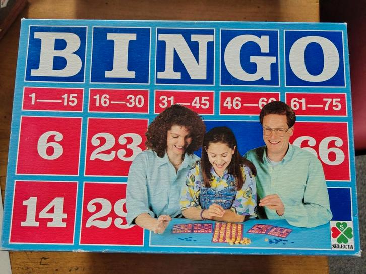 * spel; vintage Bingo-spel van Selecta, Hobby en Vrije tijd, Gezelschapsspellen | Bordspellen, Gebruikt, Ophalen of Verzenden