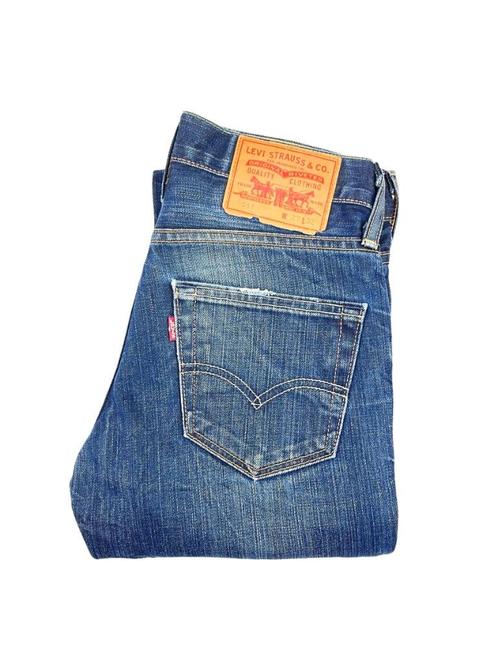 Levi’s 511 slim fit, Kleding | Heren, Spijkerbroeken en Jeans, Gedragen, Overige jeansmaten, Blauw, Verzenden