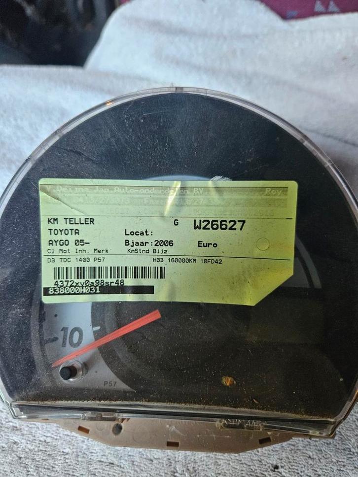 Toyota Aygo/107/C1 Tellerklok, Auto-onderdelen, Dashboard en Schakelaars, Ophalen of Verzenden