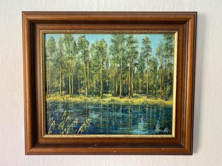 Russisch Landschap, Aleks Butkovskiy, Olieverf, Antiek en Kunst, Kunst | Schilderijen | Klassiek, Ophalen of Verzenden