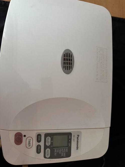Broodbakmachine Panasonic type SD-207 (glutenvrij), Witgoed en Apparatuur, Broodbakmachines, Zo goed als nieuw, Met timer, Ophalen