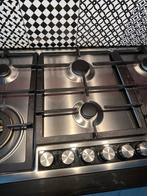 6-pits gasstel met afzuigkap - 2 wokbranders Siemens, Ophalen, Gebruikt, 60 cm of meer, Inbouw