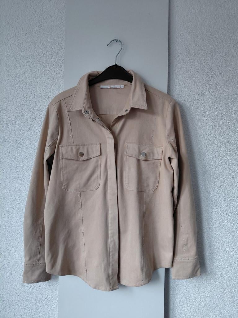 AAIKO suède blouse s, Kleding | Dames, Blouses en Tunieken, Aaiko, Beige, Ophalen of Verzenden, Zo goed als nieuw