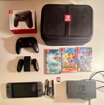 Nintendo switch met 4 spellen, pro controller en koffer, Spelcomputers en Games, Met games, Met 2 controllers, Ophalen of Verzenden