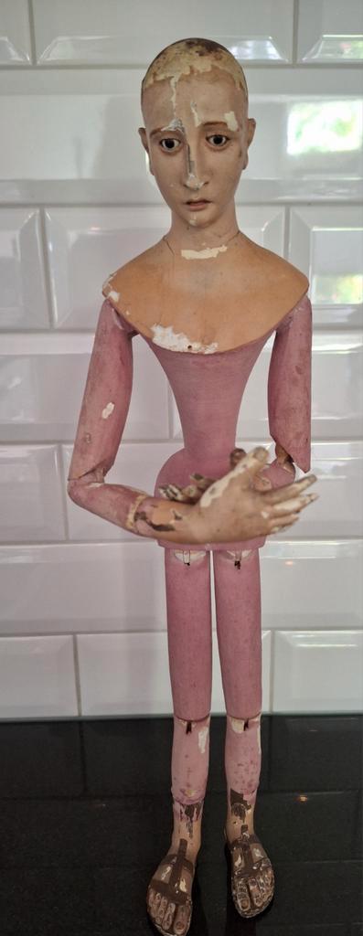 Antieke Portugese Santos Processiepop Santos, Antiek en Kunst, Antiek | Religie, Ophalen of Verzenden