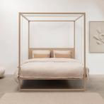 Robuust Amsterdam Hemelbed met hoofdbord 180x200, Huis en Inrichting, Slaapkamer | Bedden, Ophalen, Tweepersoons, 200 cm
