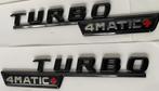 V8 BITURBO zijscherm EMBLEEM LOGO BADGE Mercedes  AMG, Nieuw, Spatbord, Links, Mercedes-Benz