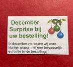 Gratis December Cadeau bij bestelling oorbellen, sieraden, Verzenden, Nieuw, Overige materialen, Met edelsteen