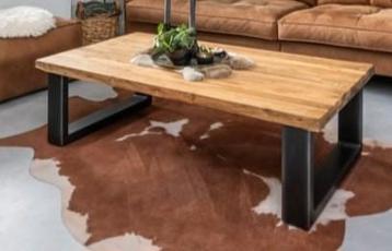 Romaro salontafel, teak mix rough hout, 135cm x 70cm beschikbaar voor biedingen