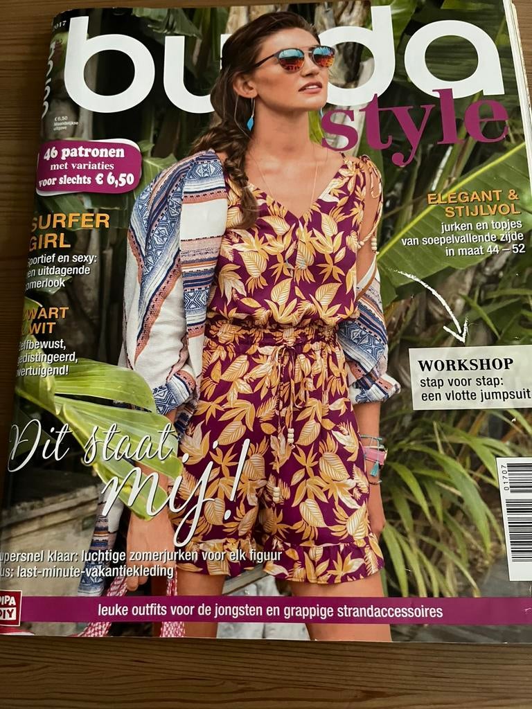 Burda juli 2017, Hobby en Vrije tijd, Kledingpatronen, Ophalen of Verzenden, Zo goed als nieuw, Vrouw, Burda
