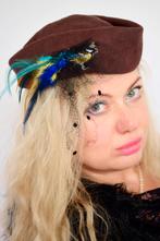 vintage hoedje jaren 40 50 oud, Onbekend, Ophalen of Verzenden, Nieuw