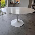 Tulip tafel wit, ca 137 cm doorsnede, Huis en Inrichting, Tafels | Eettafels, Ophalen, Kunststof, Gebruikt, Rond