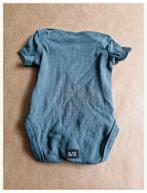 Grijs blauwe romper Met korte mouwen Maat 56 h3, C&A, Jongetje of Meisje, Onbekend, Ophalen of Verzenden