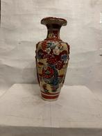 Grote antieke Japanse Satsuma vaas, Antiek en Kunst, Ophalen of Verzenden