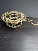 Vintage messing theelicht, onderzetter, rechaud, Ophalen of Verzenden