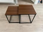 Zo Goed Als Nieuwe Salon Tafels - Donker Hout, Huis en Inrichting, Ophalen, Vierkant, 50 tot 100 cm, Zo goed als nieuw