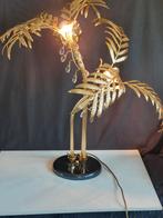 Gouden vintage Palmboom Lamp met kristallen, Ophalen