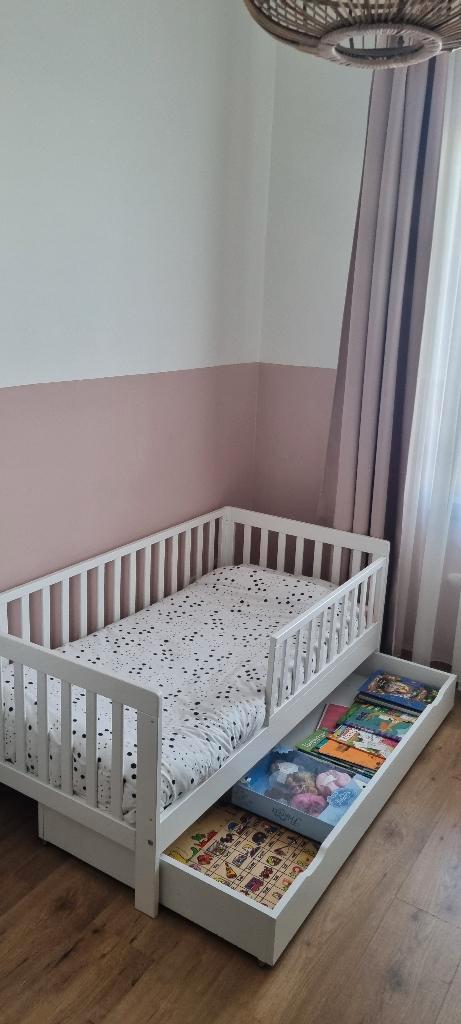 Petite amelie kinderbed, Kinderen en Baby's, Kinderkamer | Bedden, Zo goed als nieuw, 140 tot 160 cm, 70 tot 85 cm, Lattenbodem