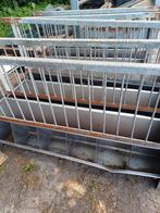 6 RVS voorraad voerbakken voor lammeren of biggen, Dieren en Toebehoren, Geslacht onbekend, Schaap