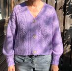 PIECES PAARS AJOUR VESTJE maat S/M, Ophalen of Verzenden, Zo goed als nieuw, Maat 38/40 (M), Paars