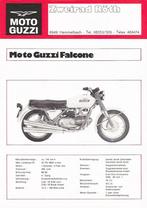 Folder MOTO GUZZI Falcone/ 750 Sport/ 850GT 1972, Motoren, Handleidingen en Instructieboekjes, Ophalen of Verzenden, Moto Guzzi