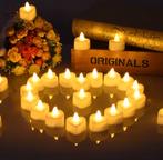 Set van 24 LED Hartvormige Kaarsen, Ophalen of Verzenden, Nieuw, Versiering, Geboorte of Huwelijk