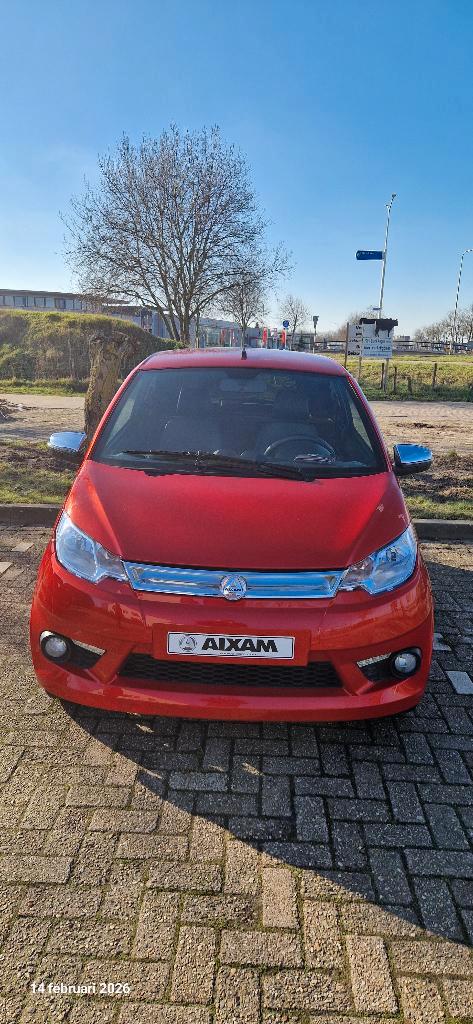 AIXAM Brommobiel e-Coupé, weinig kilometers. Heel goed., Auto's, Aixam, Particulier, Elektrisch, Automaat, Rood, Kunstmatig leder