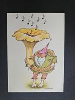 Oude Prentkaart - Kabouter met Paddenstoel, Verzenden, 1980 tot heden, Gelopen
