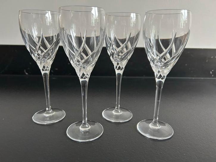 4 Kristallen Toscane Wijnglazen WEDSWOOD, Antiek en Kunst, Antiek | Glas en Kristal, Ophalen of Verzenden