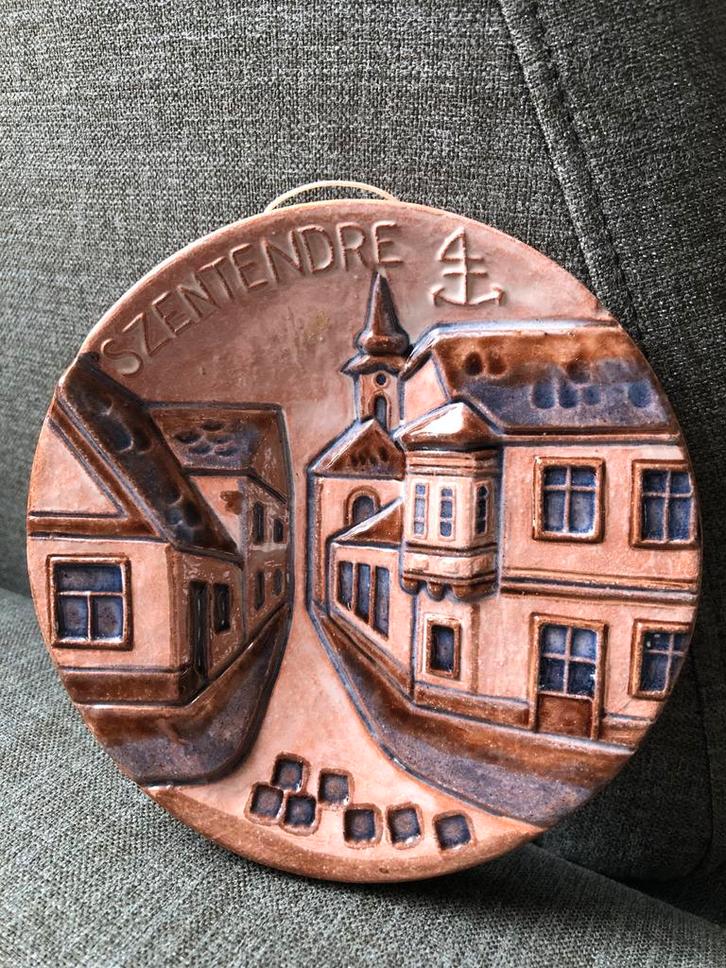Szentendre Souvenir Wandbord, Antiek en Kunst, Antiek | Wandborden en Tegels, Ophalen of Verzenden