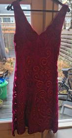 Hunza Bordeauxrode/ roze galajurk luxe jurk mt M, met vestje, Kleding | Dames, Gelegenheidskleding, Maat 38/40 (M), Galajurk, Ophalen of Verzenden