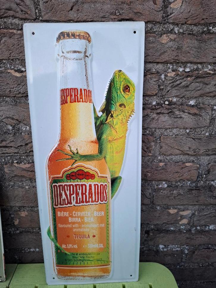 Reclamebord Desperados Cerveza, Verzamelen, Biermerken, Nieuw, Reclamebord, Plaat of Schild, Overige merken, Ophalen of Verzenden