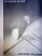 Paginagrote A3 advertentie JOE JACKSON Look Sharp tour, Cd's en Dvd's, Vinyl | Pop, Ophalen of Verzenden