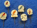 Speldjes 6 x Verschillende vogels, Verzamelen, Speldjes, Pins en Buttons, Verzenden, Zo goed als nieuw, Overige onderwerpen